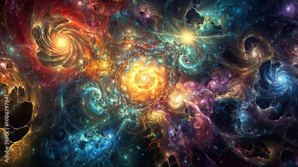 Cosmic Whirlpools of Celestial Splendor Cosmic Whirlpools of Celestial Splendor