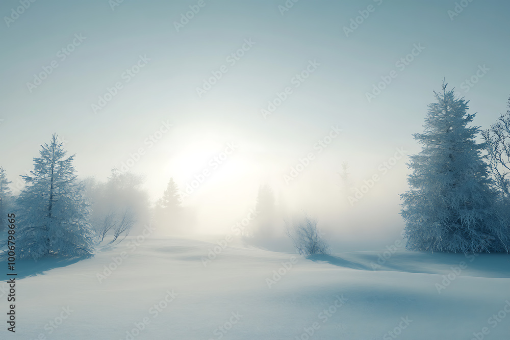 A minimalistic winter background featuring soft hues, snow-covered landscapes, and subtle details that capture the essence of winter's calm A minimalistic winter background featuring soft hues, snow-covered landscapes, and subtle details that capture the essence of winter's calm