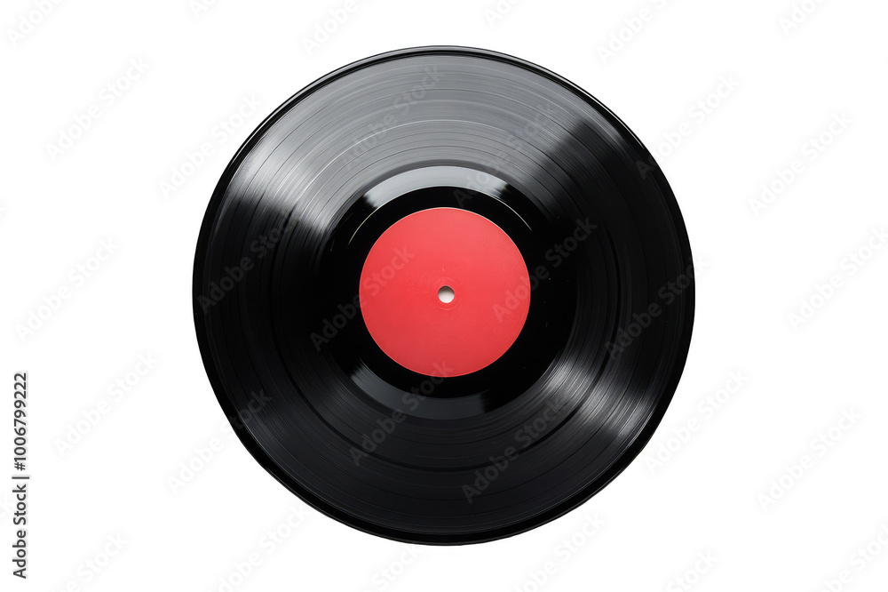 Vinyl record top view on transparent background Vinyl record top view on transparent background