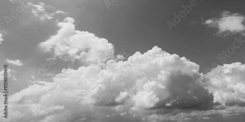Black cloud and thunderstorm before rainy, Dramatic black clouds and dark sky.