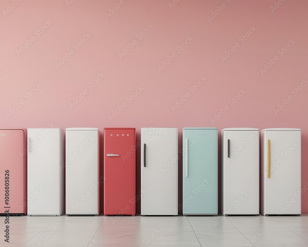 A Room Filled With Many Refrigerators A Room Filled With Many Refrigerators