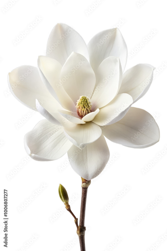 Obraz premium magnolia flower isolated on transparent background