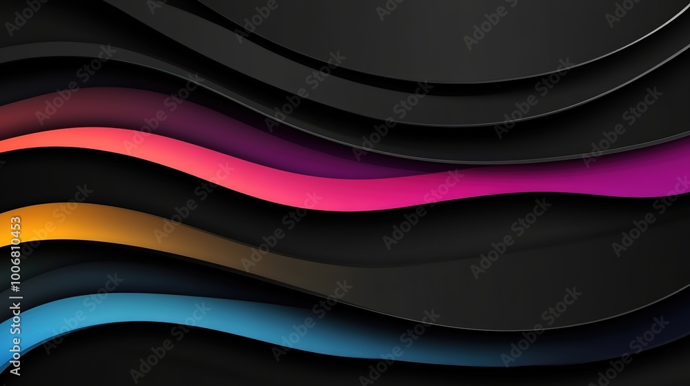 Fototapeta premium Simple ,minimalist ,black, yellow, background, Sporty, Black ,with, colors, Elegant, texture, background, wallpaper