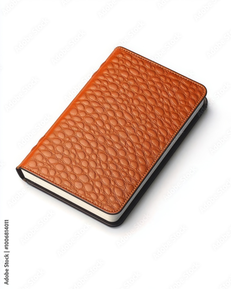 Premium Leather Journal 3D Rendering with Embossed Cover and Textured Pages for Luxury Stationery Premium Leather Journal 3D Rendering with Embossed Cover and Textured Pages for Luxury Stationery