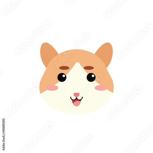 hand hamester vector cute kawaii character animal