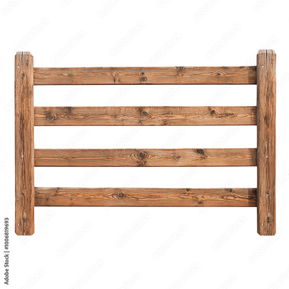 Wooden fence panel on a white isolated background. transparent background Wooden fence panel on a white isolated background. transparent background
