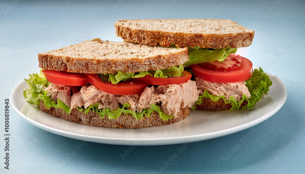 sandwich with ham and vegetables sandwich with ham and vegetables