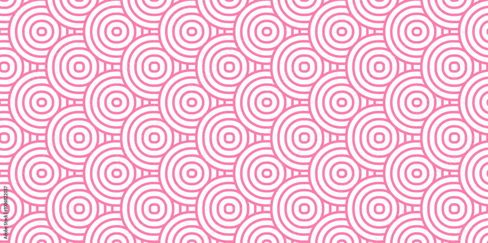 Seamless pattern with pink circles Overlapping Pattern Minimal diamond geometric transparent waves spiral and abstract circle wave line. Seamless pattern with pink circles Overlapping Pattern Minimal diamond geometric transparent waves spiral and abstract circle wave line.