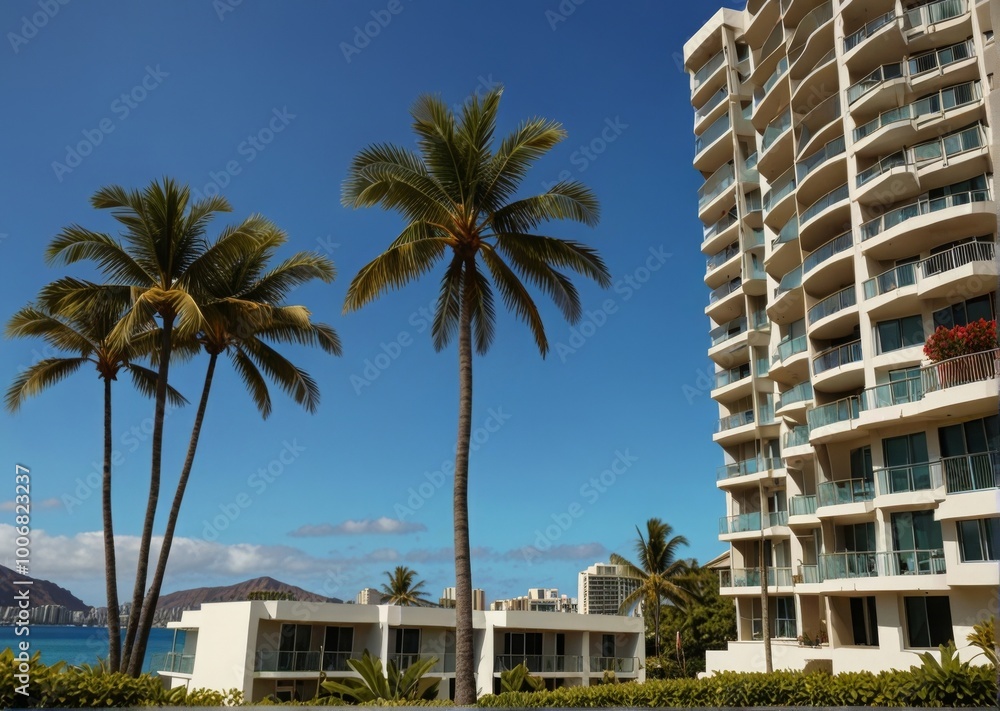 Fototapeta premium Hotel by the sea