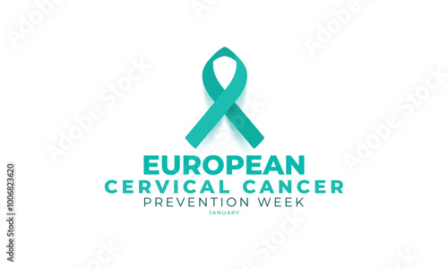 European Cervical cancer prevention week. background, banner, card, poster, template. Vector illustration.