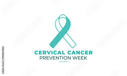 European Cervical cancer prevention week. background, banner, card, poster, template. Vector illustration.