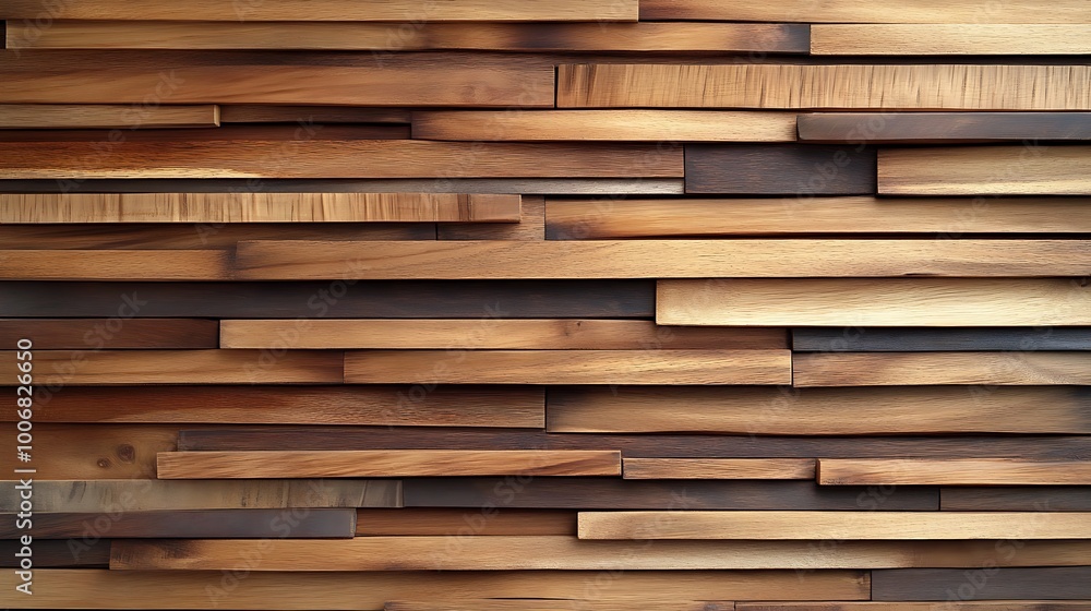 Wall made of wood. Wooden panels made from slats. Texture of vertical timber lines. Modern interior design from planks. Decorative surface for the construction of fences and facades. Wall made of wood. Wooden panels made from slats. Texture of vertical timber lines. Modern interior design from planks. Decorative surface for the construction of fences and facades.