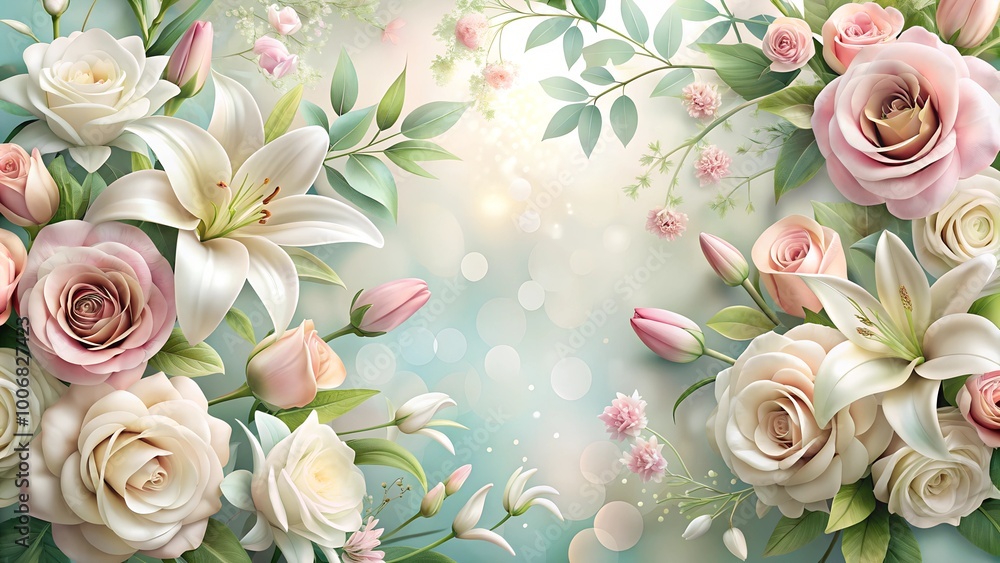 pink rose background