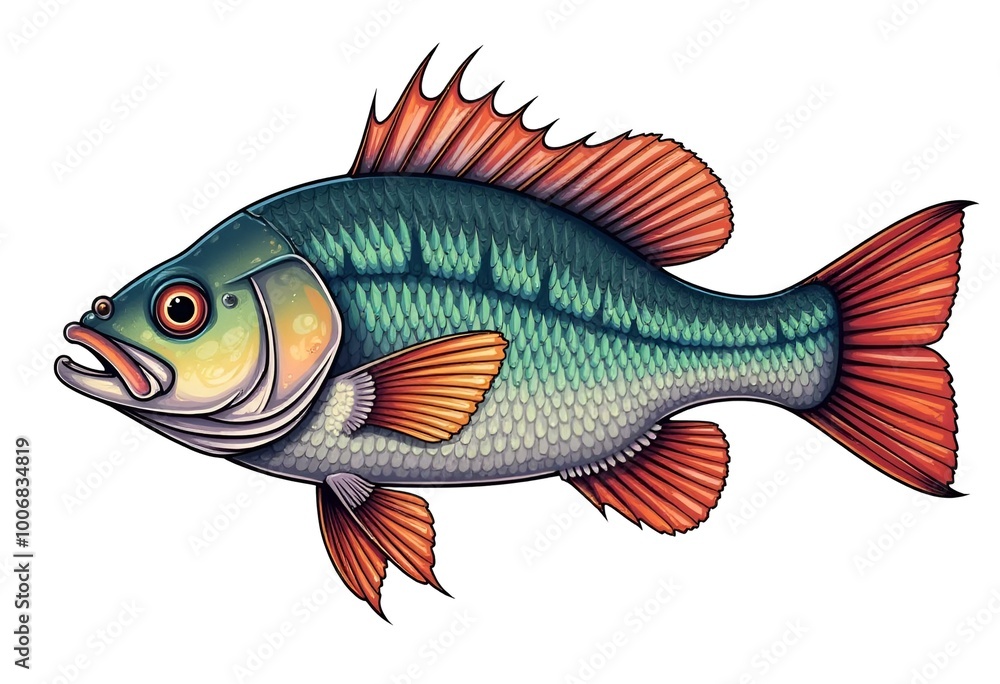fish on a white background fish on a white background