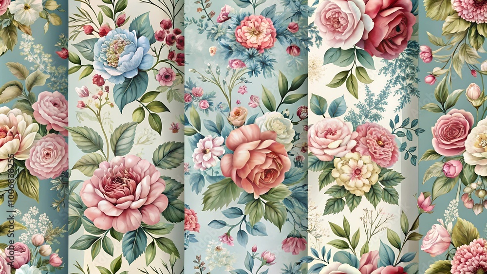 pattern with flowers pattern with flowers