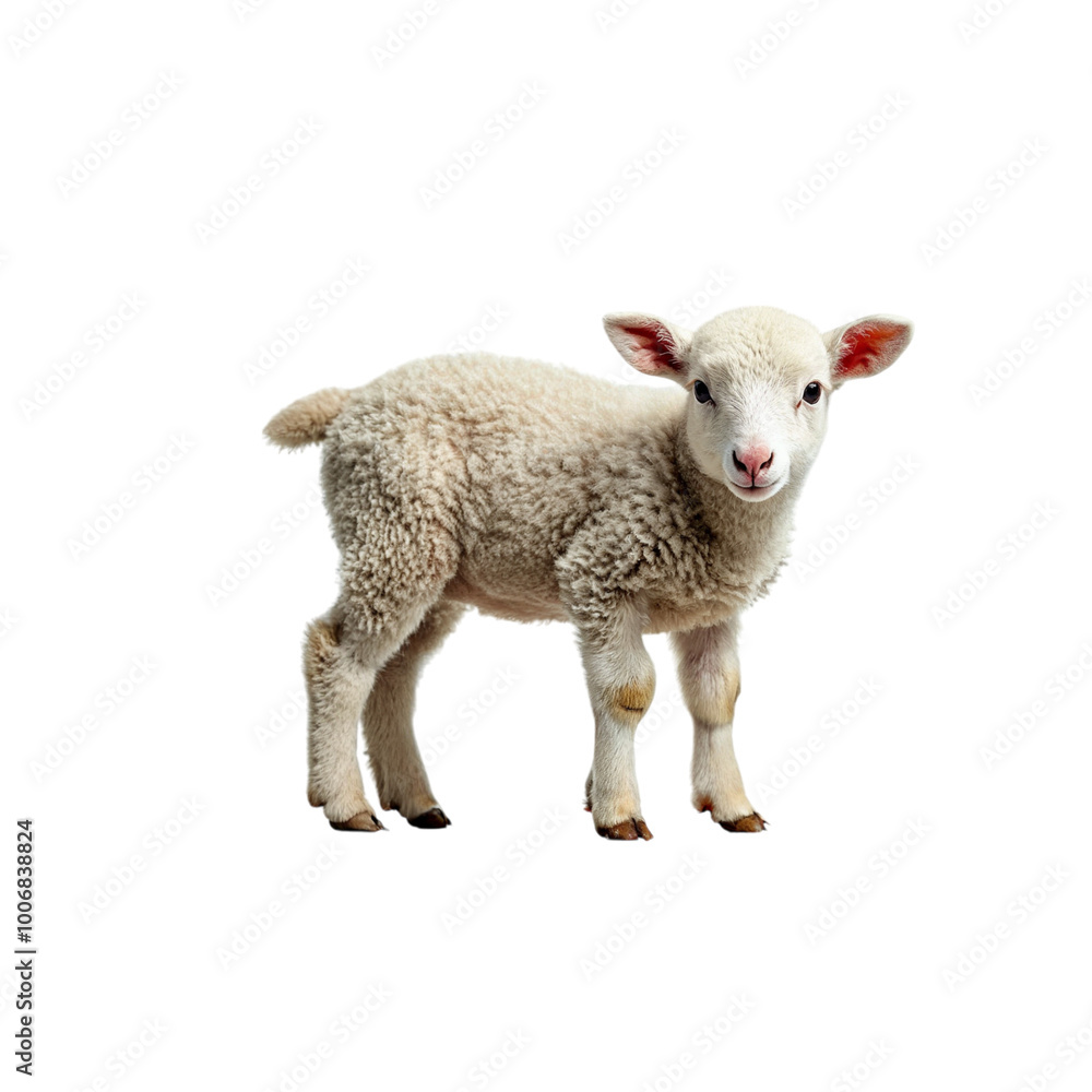 Fototapeta premium sheep ,isolated on white background , transparent png image