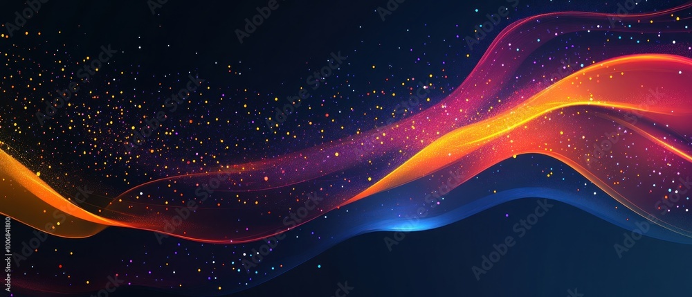 Abstract Waves and Shimmering Lights Abstract Waves and Shimmering Lights