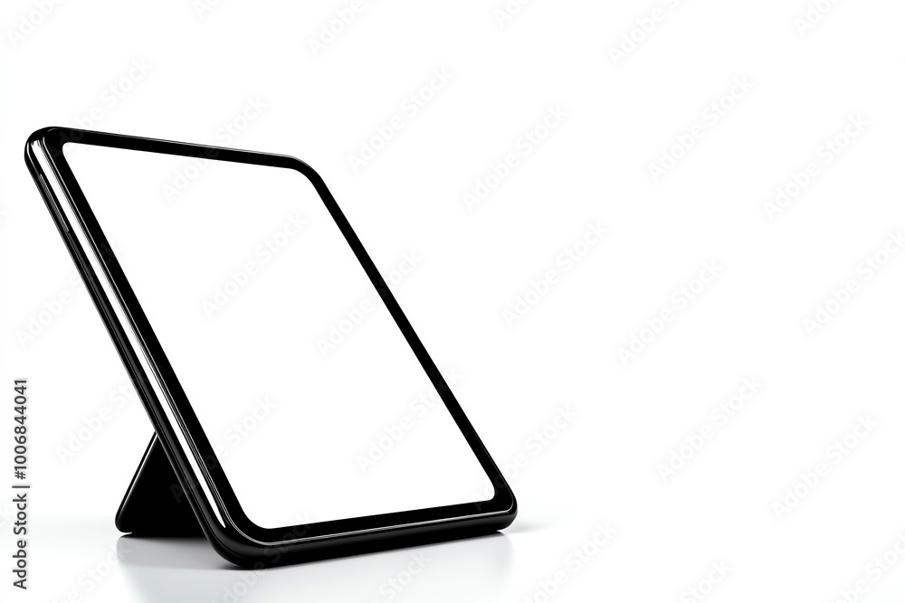 Blank digital display on a stand, isolated on a white background. Blank digital display on a stand, isolated on a white background.