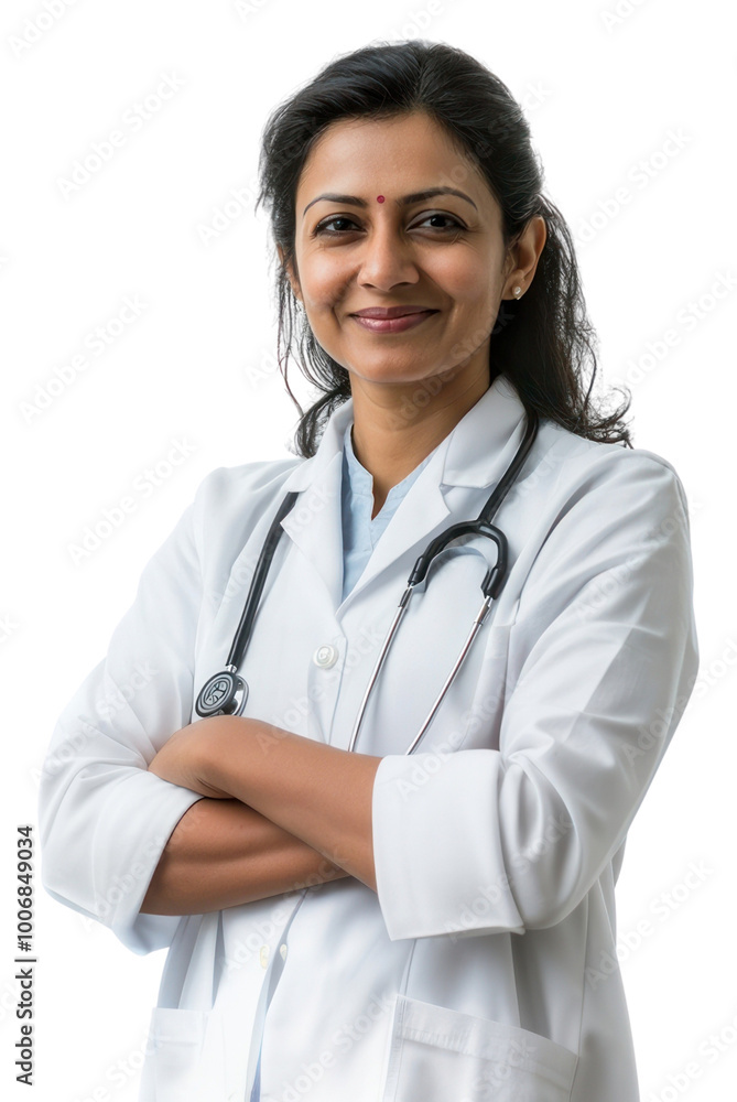 PNG Female indian doctor confident smiling person. PNG Female indian doctor confident smiling person.