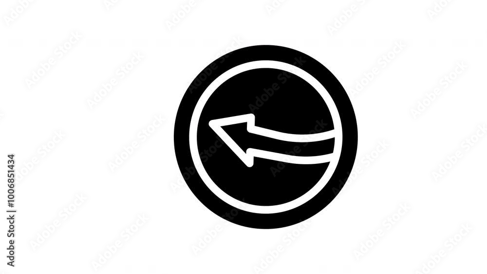 Animated up arrow curved left in blue circle, ideal for illustrating directional concepts in web design, presentations, and marketing materials.
Animated up arrow curved left in blue circle, ideal for illustrating directional concepts in web design, presentations, and marketing materials.