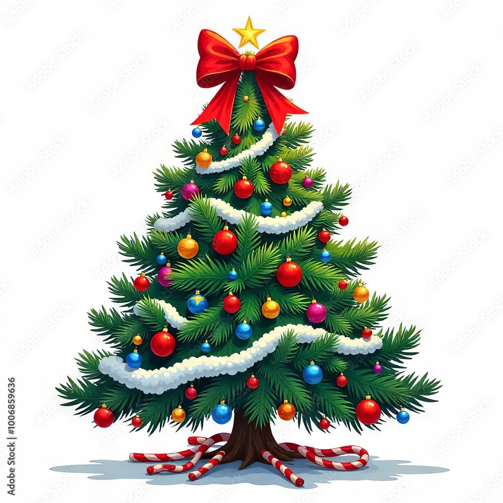 christmas tree isolated on white background christmas tree isolated on white background