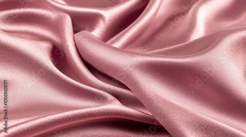 Close-up of gradient pastel pink fabric texture with fine natural fibers, ideal for backgrounds, soft lighting enhancing the texture.