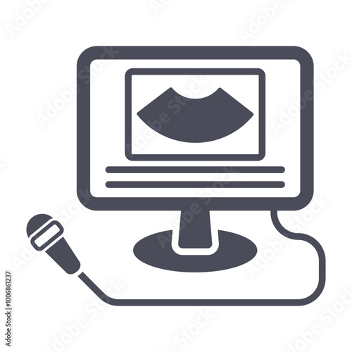Medical, equipment, ultrasound icon