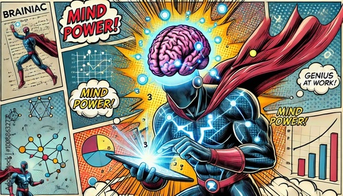 Superhero Brain Power Comic