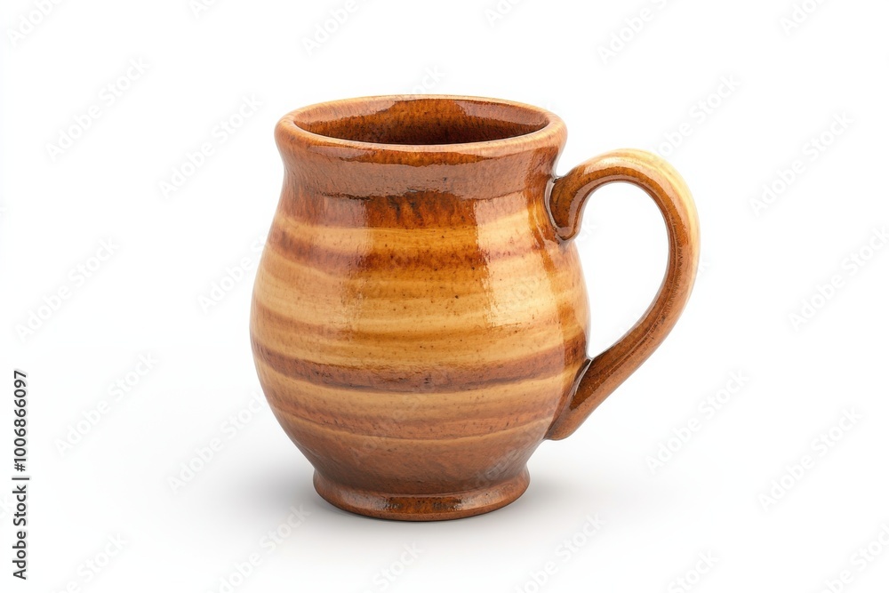 Handcrafted Ceramic Mug with Nature-Inspired Design Handcrafted Ceramic Mug with Nature-Inspired Design