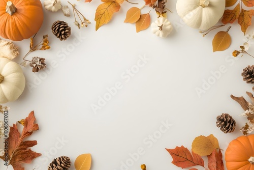 Warm and Inviting Thanksgiving Banner Design with Empty Space for Title and Call to Action