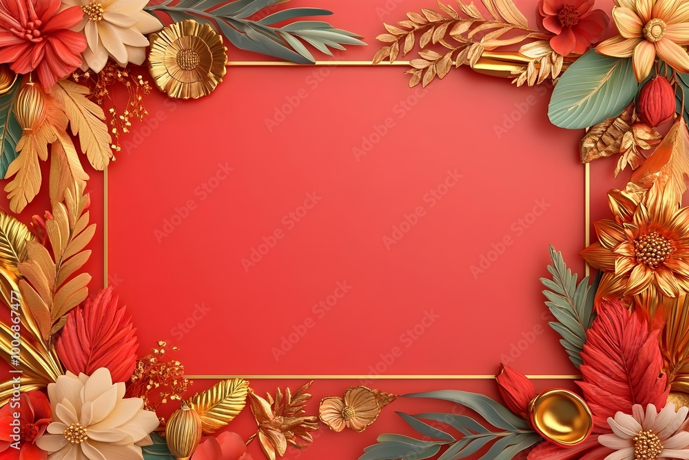 Vibrant and Ornate Diwali Festival Banner Design with Empty Space for Title Vibrant and Ornate Diwali Festival Banner Design with Empty Space for Title