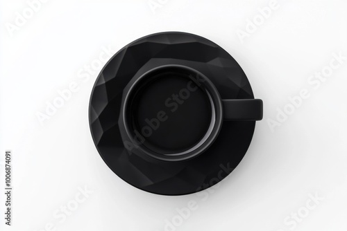 Matte Black Ceramic Espresso Cup: Bold Brew Vessel