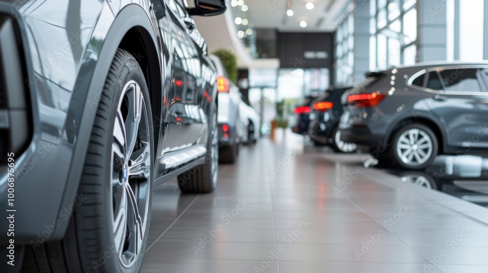 Modern Car Dealer Showroom Interior Display Modern Car Dealer Showroom Interior Display