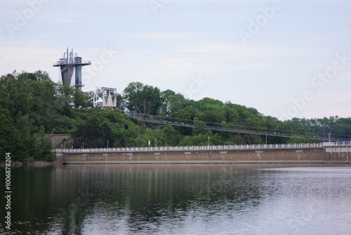 Blick auf die Rappbodetalsperre vom Stausee aus photo