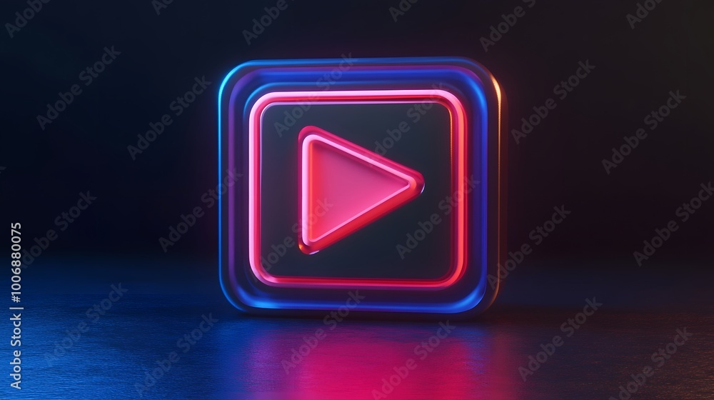 Live streaming Social media minimal icon. 3d rendering. Live streaming Social media minimal icon. 3d rendering.