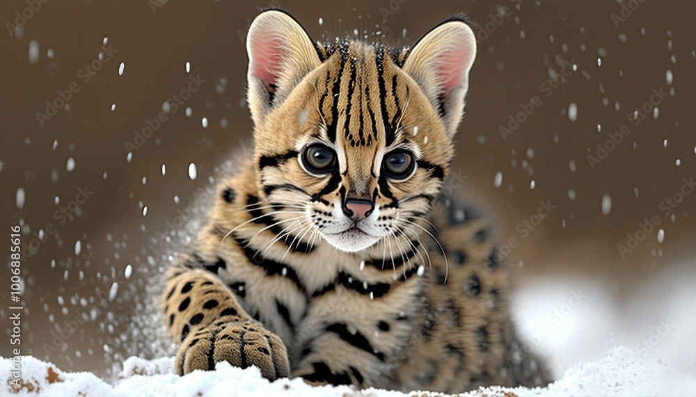 animals playing in the snow animals playing in the snow