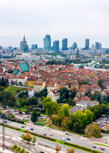 Warszawa, panorama miasta.