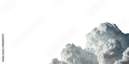 Vector realistic cutout clean cloud of smoke or fog. Fog or cloud on an isolated transparent background. Haze fog clouds on transparent background.