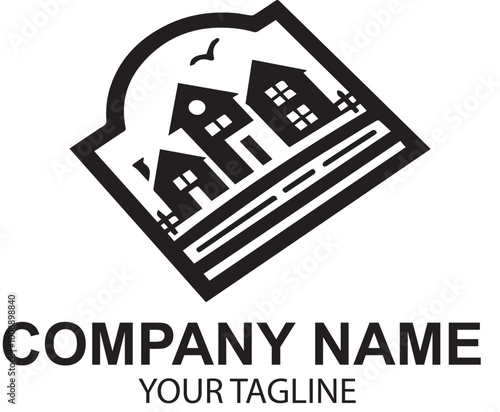 vector real estate logo design 