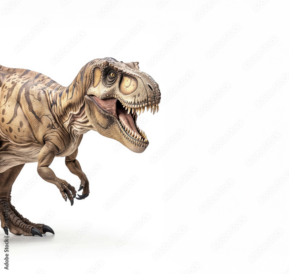 Tyrannosaurus Rex toy is showcased against a white background, highlighting its realistic texture and fierce expression. This model is perfect for dinosaur enthusiasts and collectors alike. Tyrannosaurus Rex toy is showcased against a white background, highlighting its realistic texture and fierce expression. This model is perfect for dinosaur enthusiasts and collectors alike.