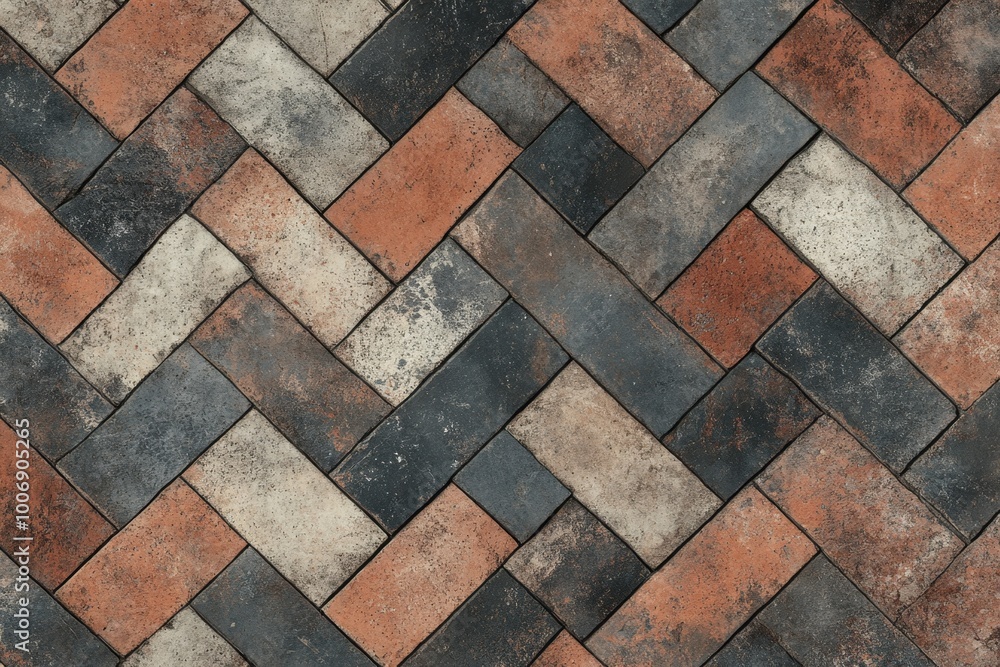 Red and Gray Brick Pattern Red and Gray Brick Pattern