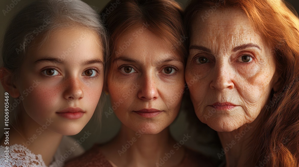 mother, daughter and grandmother, three generations generative ai mother, daughter and grandmother, three generations generative ai