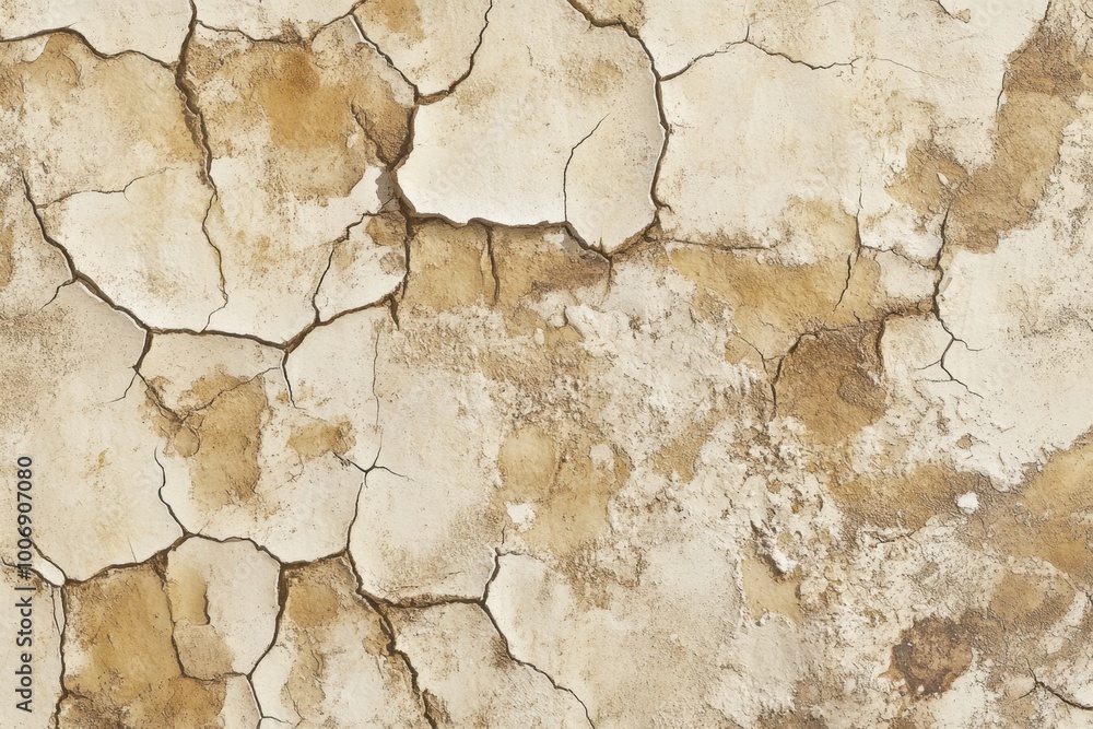 Fototapeta premium Aged Cracked Plaster Wall