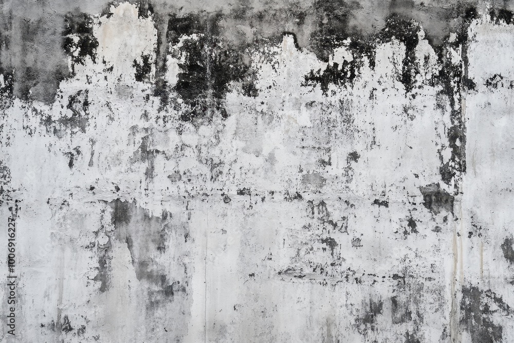 Distressed Black and White Wall Distressed Black and White Wall