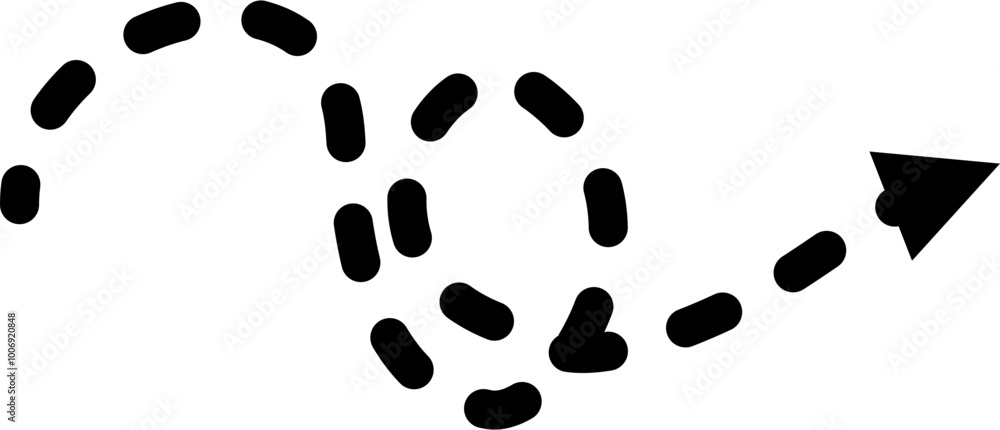 Dotted Arrow Path Dotted Arrow Path