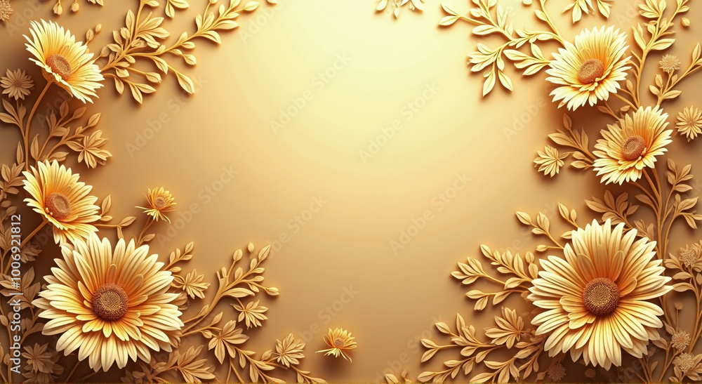 Obraz premium golden frame