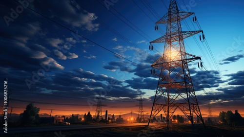 close-up high voltage post or High voltage tower