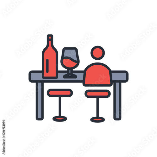 drinking icon. vector.Editable stroke.linear style sign for use web design,logo.Symbol illustration.