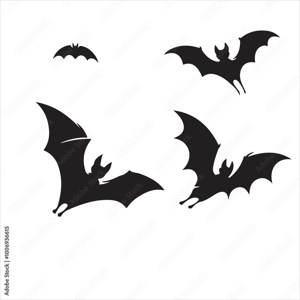 Fototapeta premium Halloween vector, and Jack-o'-lantern, Ghost, Bat, Black Cat, Spider Web, Witch Hat, Moon and Stars, Skeleton, Vampire, Zombie, Halloween tree