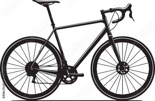 bicycle isolated on white background